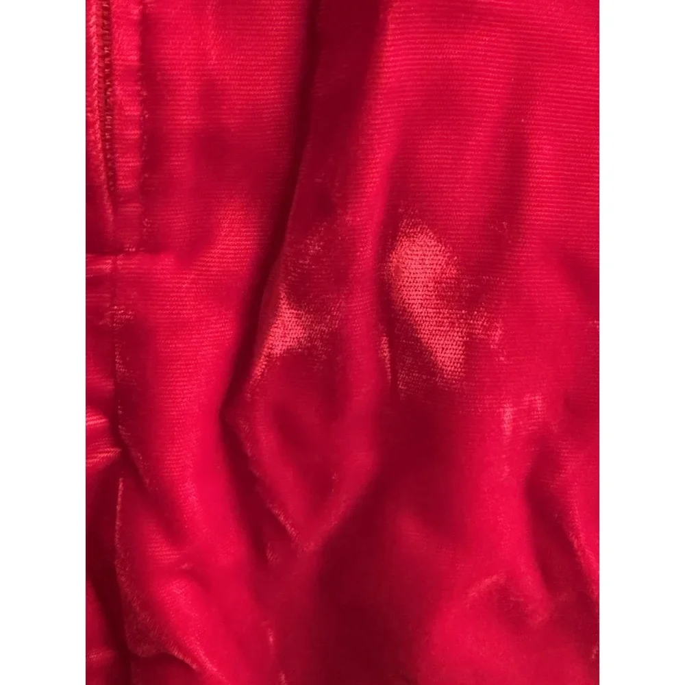 Vintage‎ 1960s Red Velvet Girls Dress. Size 5